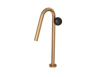 Torneira de Mesa Touchless Bica Alta para Lavatório Orbe Gold Matte