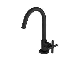 Torneira de Mesa Bica Alta para Lavatório Black Matte