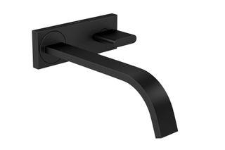 Torneira de Parede com Chapa para Lavatório Black Matte