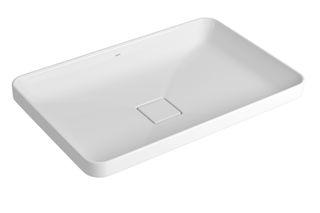 Cuba Retangular de Sobrepor 60cm Branco