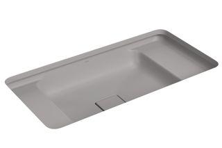 Cuba Retangular de Embutir 60cm com Deck Soft Antracite