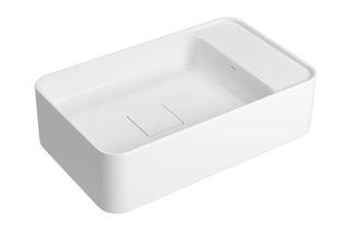 Cuba Retangular Suspensa 50cm com Deck Branco